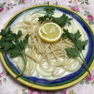 塩レモンクリームパスタ